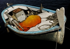 Hvar-Nkn-OrangeBlue Gray Boatsktpz
